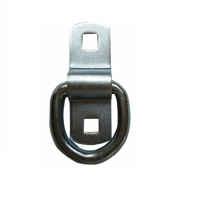 Forged lashing D ring with bracket ,towbar