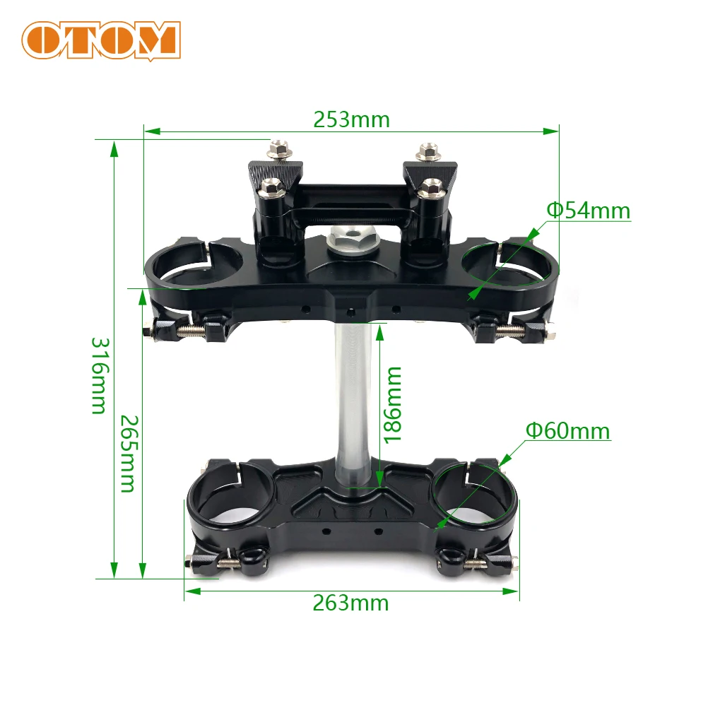 OTOM Motorcycle Dirt Bike CNC Triple Tree Clamp Steering Stem And Handlebar Riser Mount Clamp For KTM HUS QVARNA
