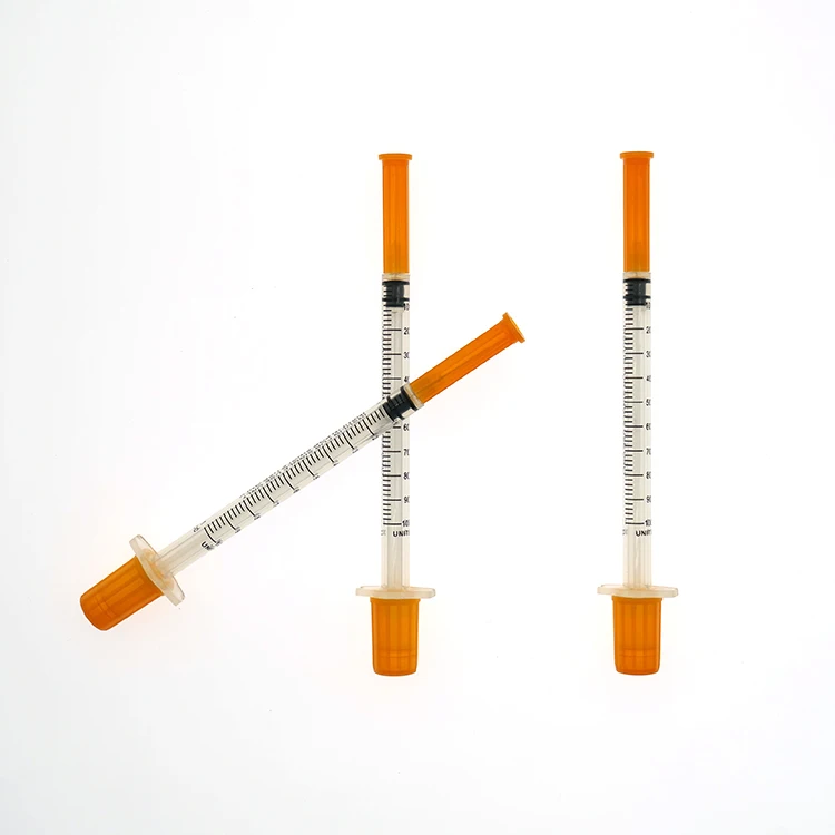 Sterile Disposable 1ml Syringe For Diabetes With Needle