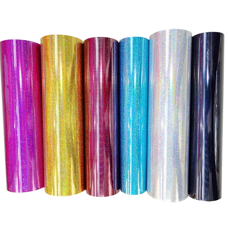 Пользовательский дизайн с узором Cricut Htv Блестящий термотрансферный винил для Diy футболок одежды