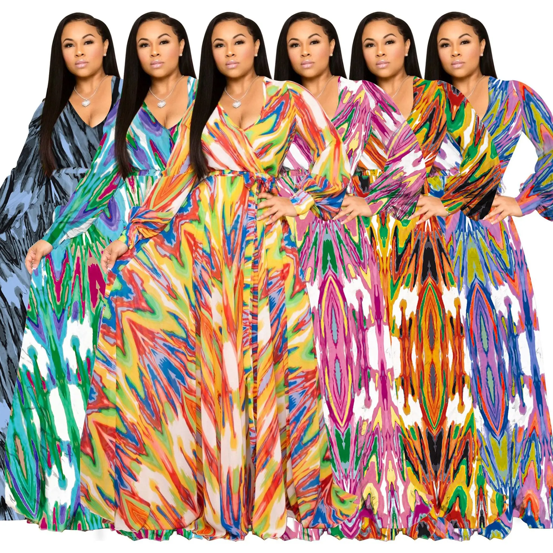 Summer Long Dress Floral Print Short Sleeve Elegant Tunic Maxi Women Evening Party Dress Sun Dress