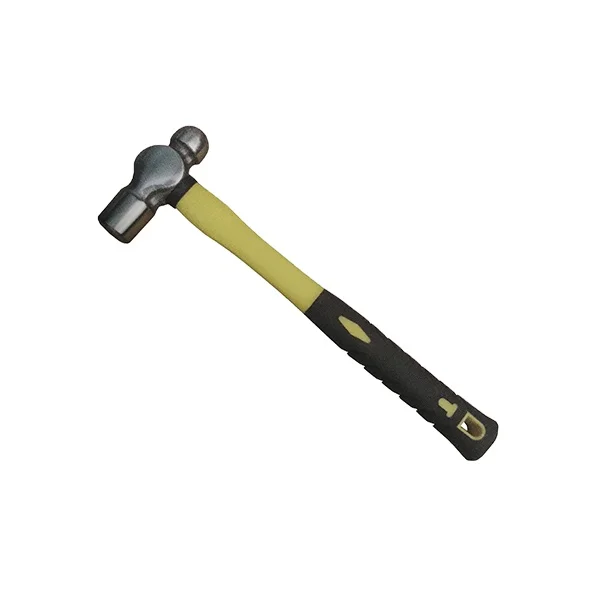 New design Professional Ball pein hammer double color plastic+ fibreglass handle Spot supply