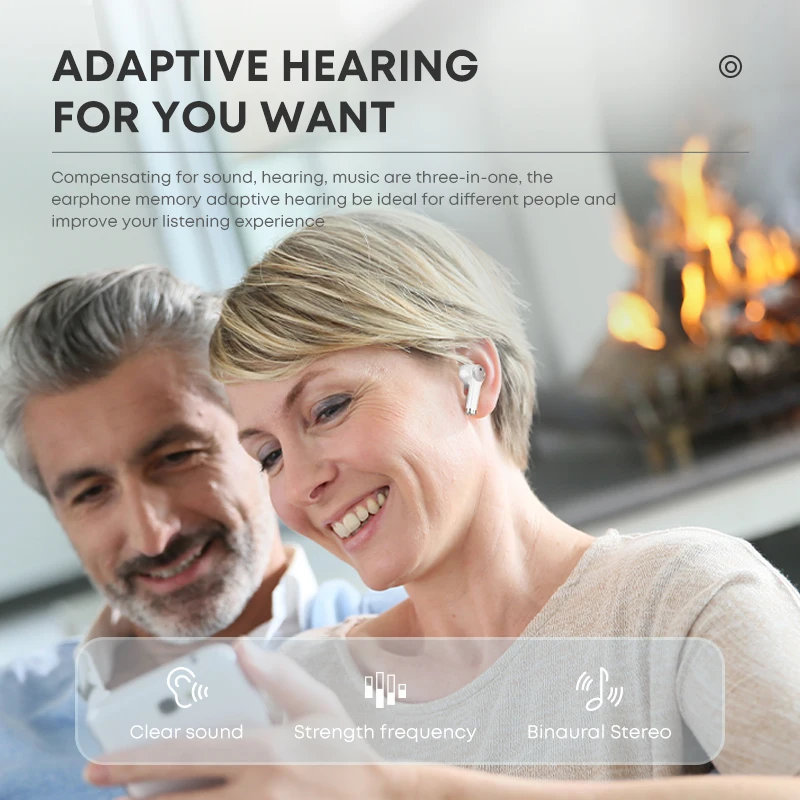 Langsdom High Quality Bluetooth Earbuds TWS Hearing Aid Wireless Hearing Aid Price Earphones For Deaf Old People
