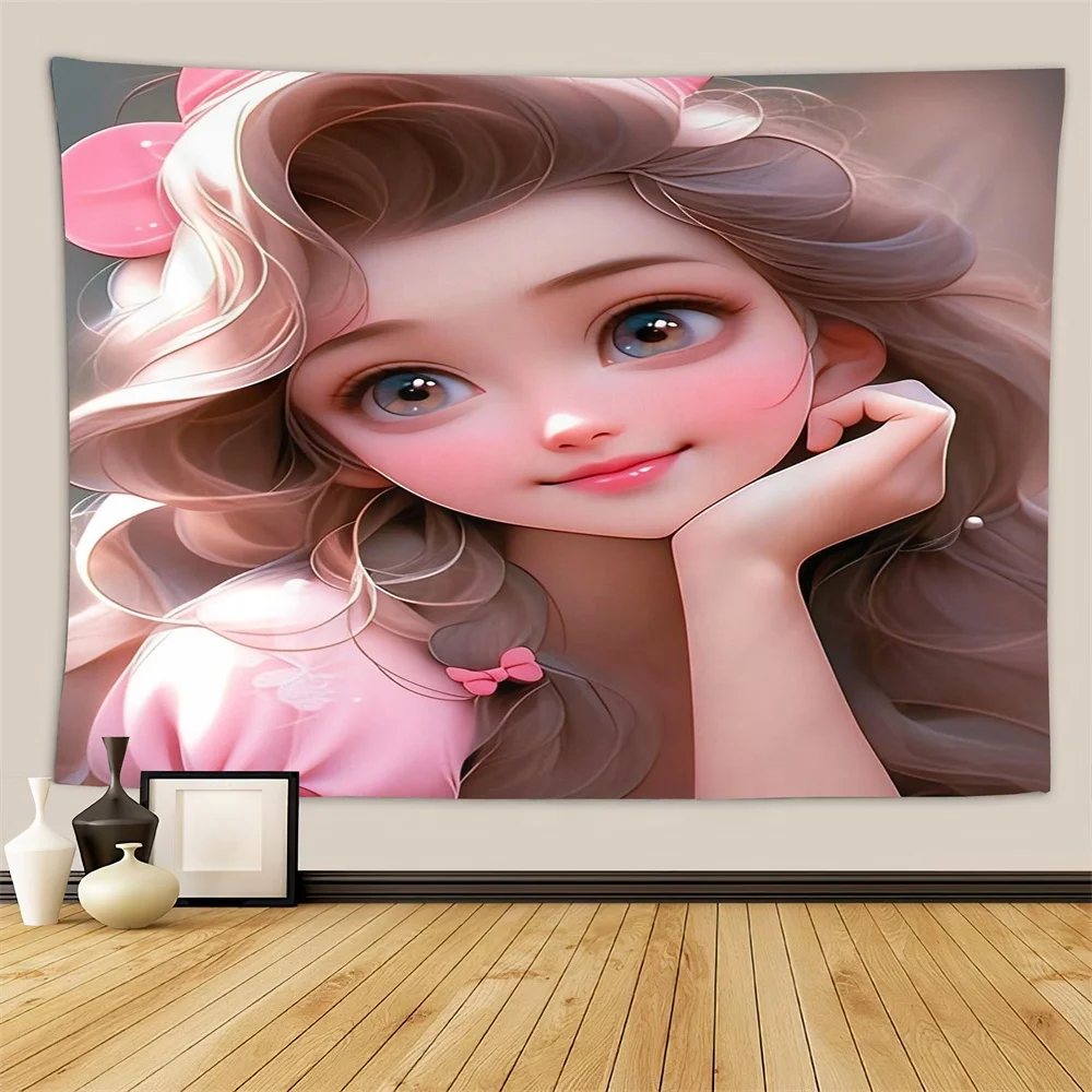 Top High Quality Custom Logo Printed Polyester Fabric Anime Wall Tapestry For Home Decor