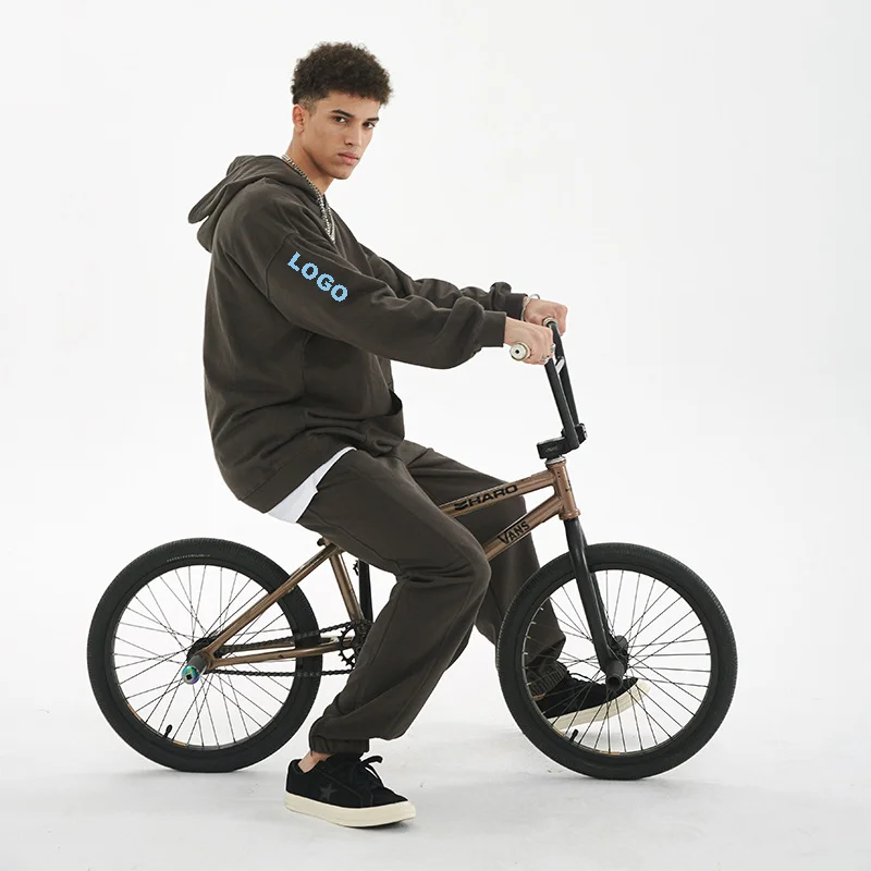 Custom Pullover Heavyweight Cotton Hoodie Logo Men Embroidery 400 500 Gsm Thick Blank Unisex French Terry Oversized Hoodies