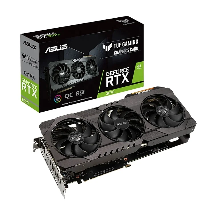 
 Gpu TUF-RTX3070-O8G-GAMING 3X игровая видеокарта с 14 Гбит/с 1845 МГц Core Clock RTX 3070 игровая видеокарта VGA  