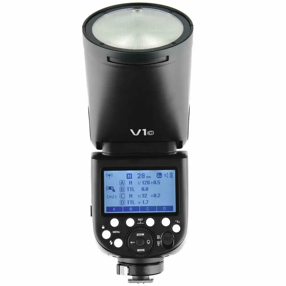 Godox V1C V1N V1S V1F V1O V1P TTL round head camera flash speedlight (62395798167)
