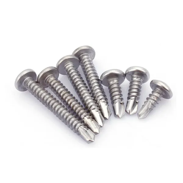 Stainless Steel 304 Pan Head Cross Recessed Drill Tail Screws Self Drilling