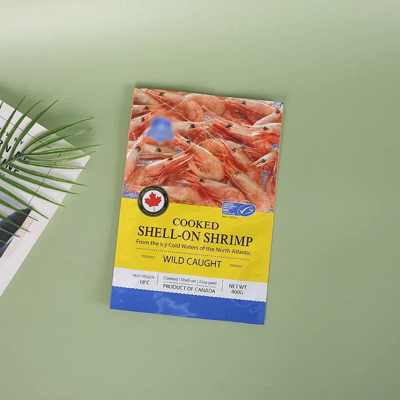 Custom Printed Cereals Dry Food 3 Sides Seal Food Grade Nylon Pouch Transparent Plastic Vacuum Packaging Bag Nylon Bag