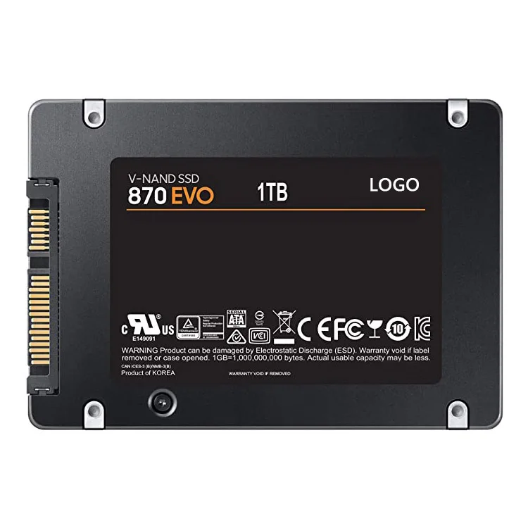 ODM OEM Wholesale SSD 870 EVO 250GB 500GB 1TB 2TB 4TB 2.5 inch Intelligent Turbo Write Magician 6 Software Black Internal SSD