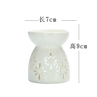Romantic Ceramic Oil Burner Wax Melt Candle Holder Aromatherapy Furnace Ceramic Oil Stove Furnishings