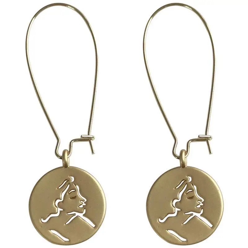 
Hot Selling New Punk Hipster Street Style Creative Chain Lock Pendant Silver Earrings Ladies Personality Exaggerated Earring 