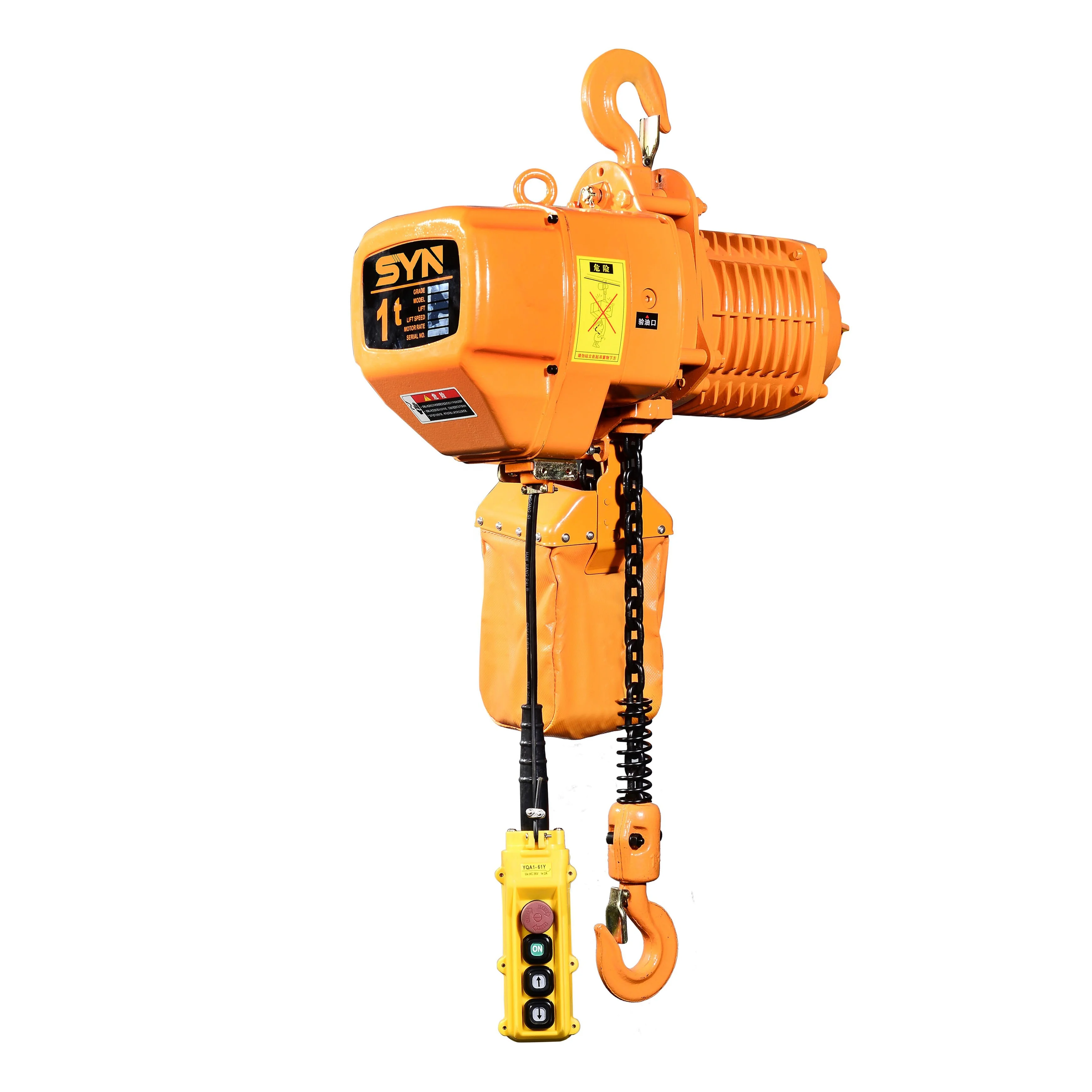 1t single chain Chain electric hoist  hook chain stationary typeelectric hoist