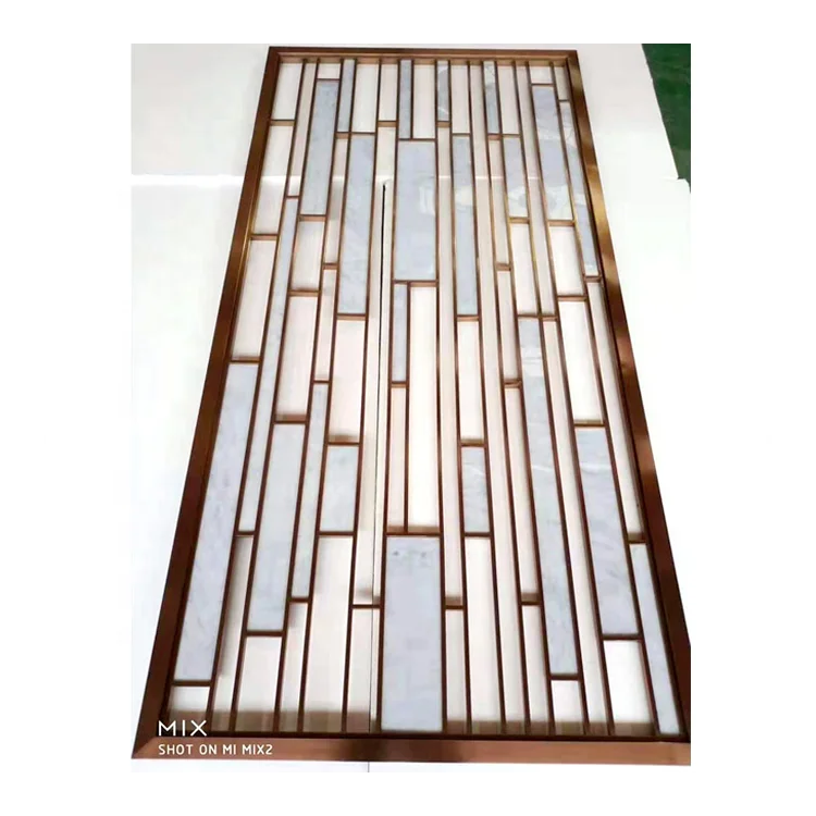 Custom Pattern Carving Room Partition Home Living Metal Room Divider Restaurant Partition Galvanic Metal Partition
