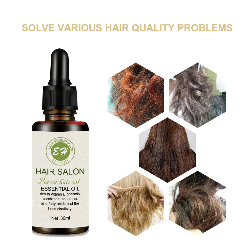 
Pure natural vitamin E hair treatment anti frizz shine nourishing hair care oil 