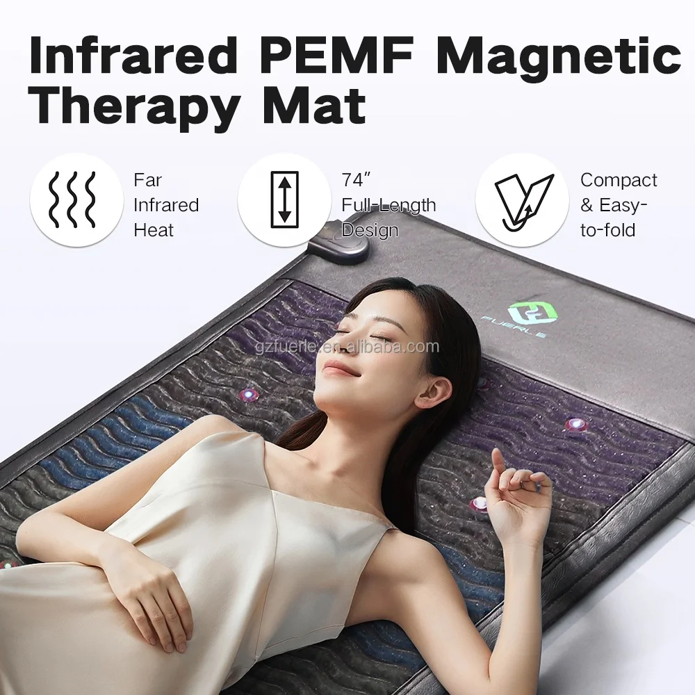 Nature rainbow crystal pemf mats  higher dose infrared pemf mat  for Body  negative ion infrared pemf mat