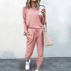 Women Casual  Night Dress Long sleeve Leisure Suit Nightgown Female Sleepwear Pajamas