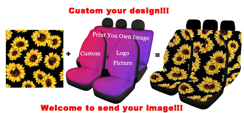 Car Accessories Seat Covers For Most Cars Hawaii Polynesian butterflyPrints Front/Back Car Seat Cushion Cover Full Set Holiday