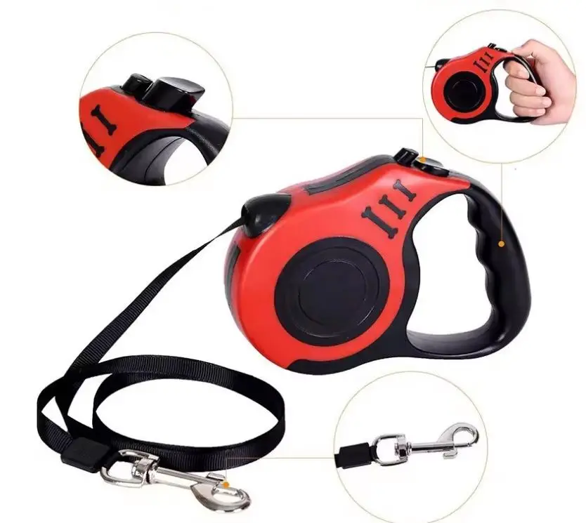Hot sale Pet Dog Leash outside Pet durable Adjustable walking Large Retractable Pet Dog Outdoor rope