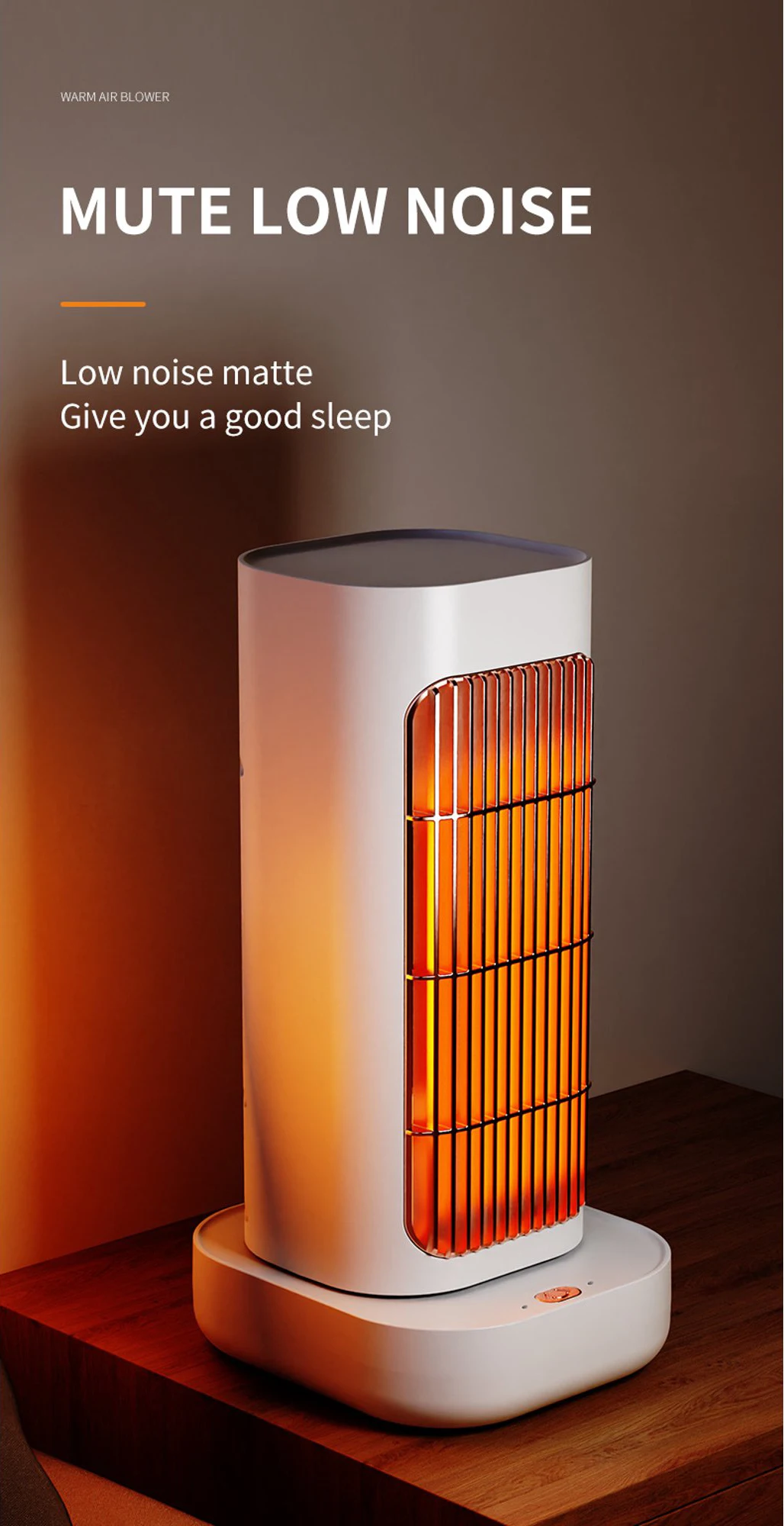Wholesale Safe Homeuse 1300W Electric Heater PTC Ceramic Space Heater for Home Desktop Bedroom.jpeg
