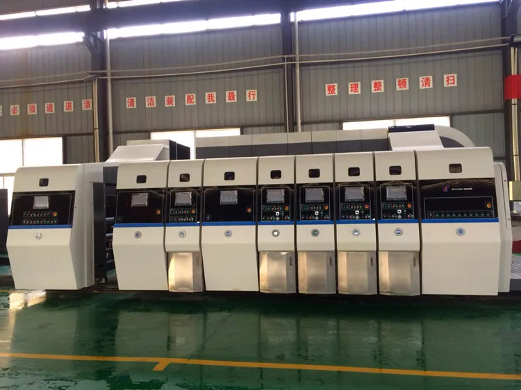 Colourful box corrugated carton paper box flexo printing machine