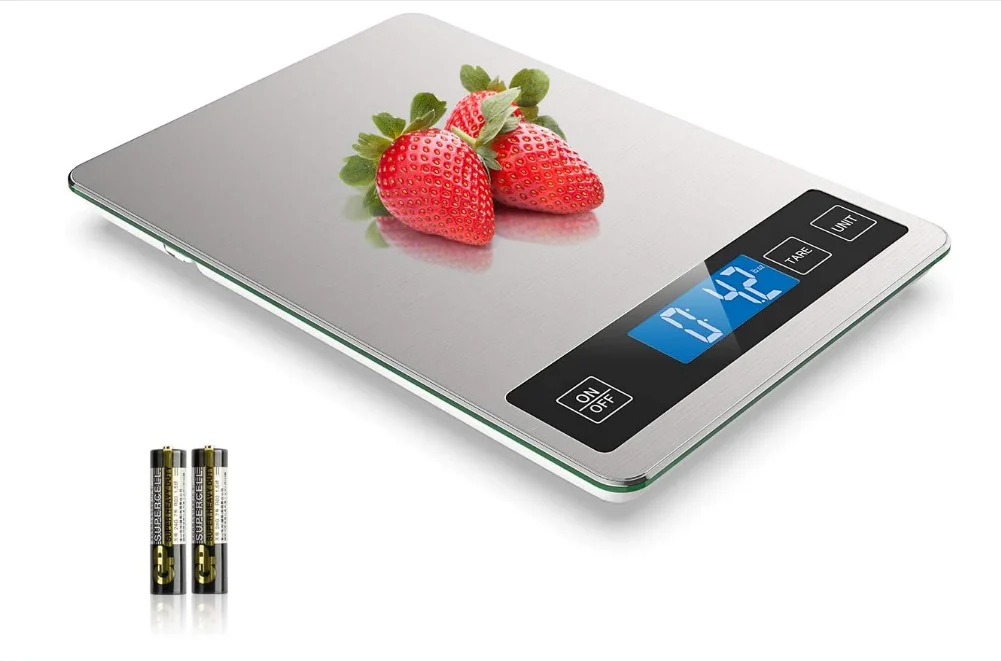 
Electronic kitchen scale, digital kitchen scale weight grams and ounces for cooking and baking, 