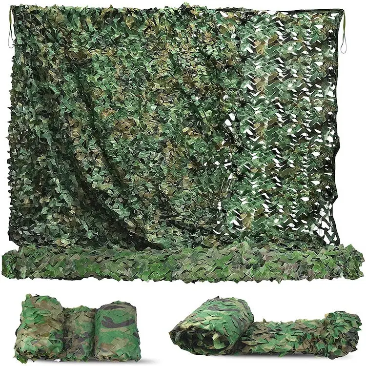 Woodland Outdoor Pergola Mesh Shade Hunting Camo Net Desert Camouflage Net