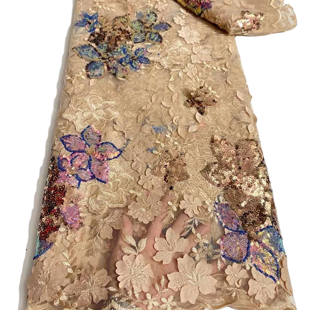 VDP0207-23 net lace embroidery luxury lace fabric