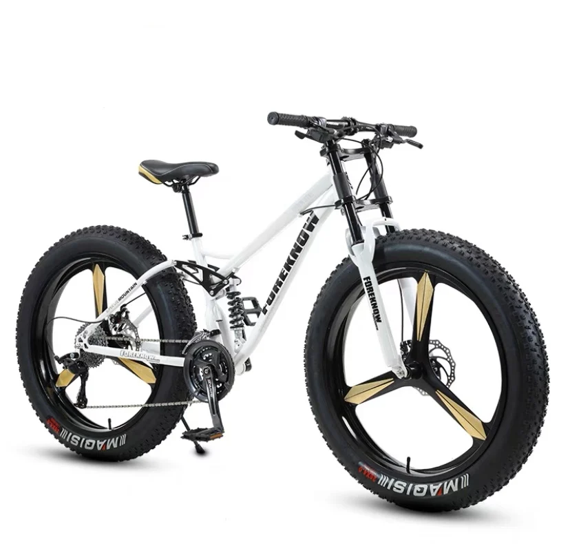 26x4..0 inch Fat Tire Snow  Bike Aluminum Alloy Frame Full Suspension Bicycle