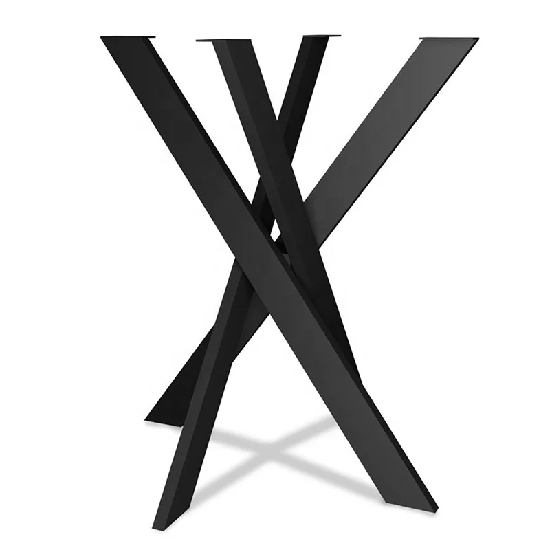 Table Legs Industrial Cast Iron Steel Glod Office Bench Frame Leg White Coffee Dining Table Legs Metal Black Cross Table Base