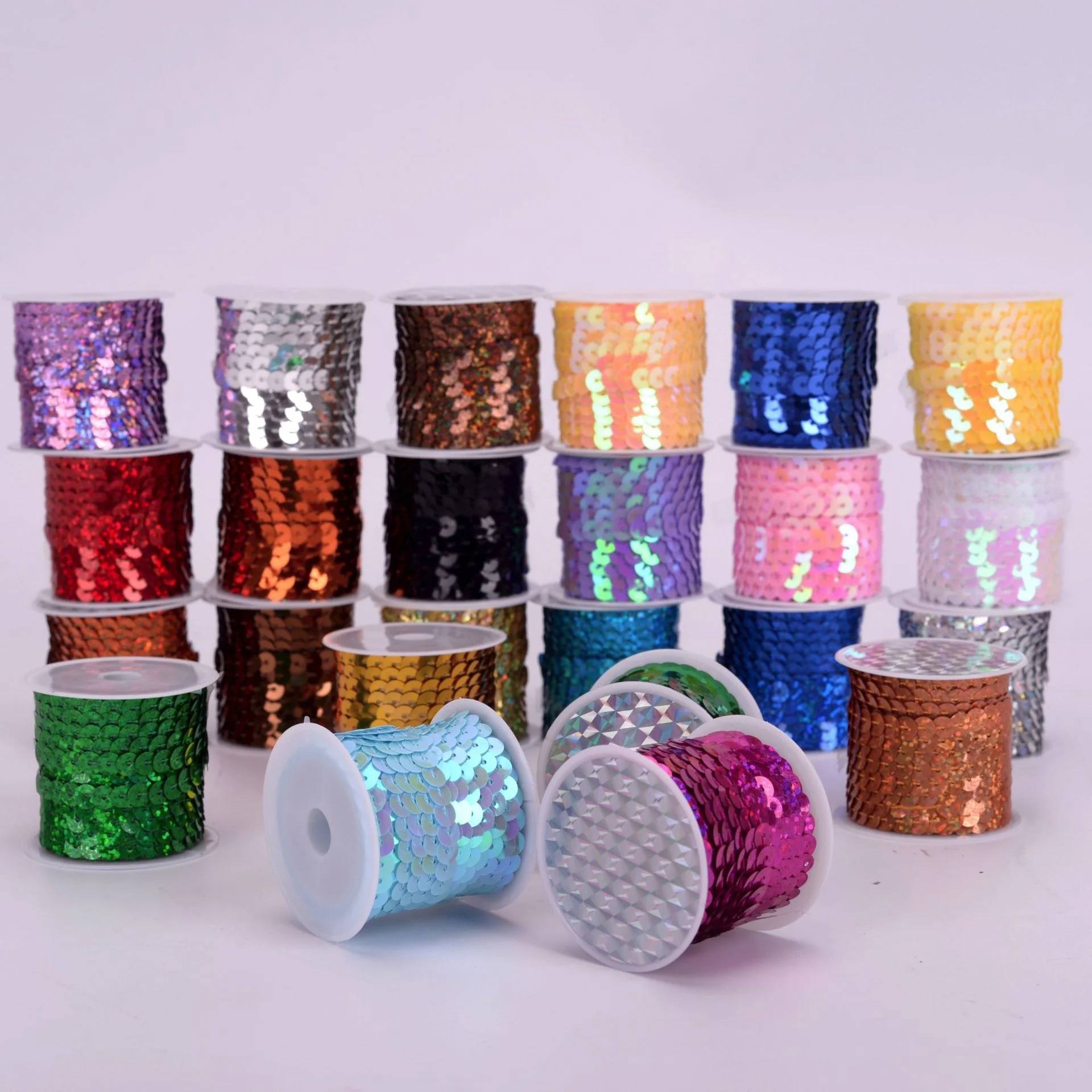  Wholesale DIY Sequin PVC Material Connection Lace Garment