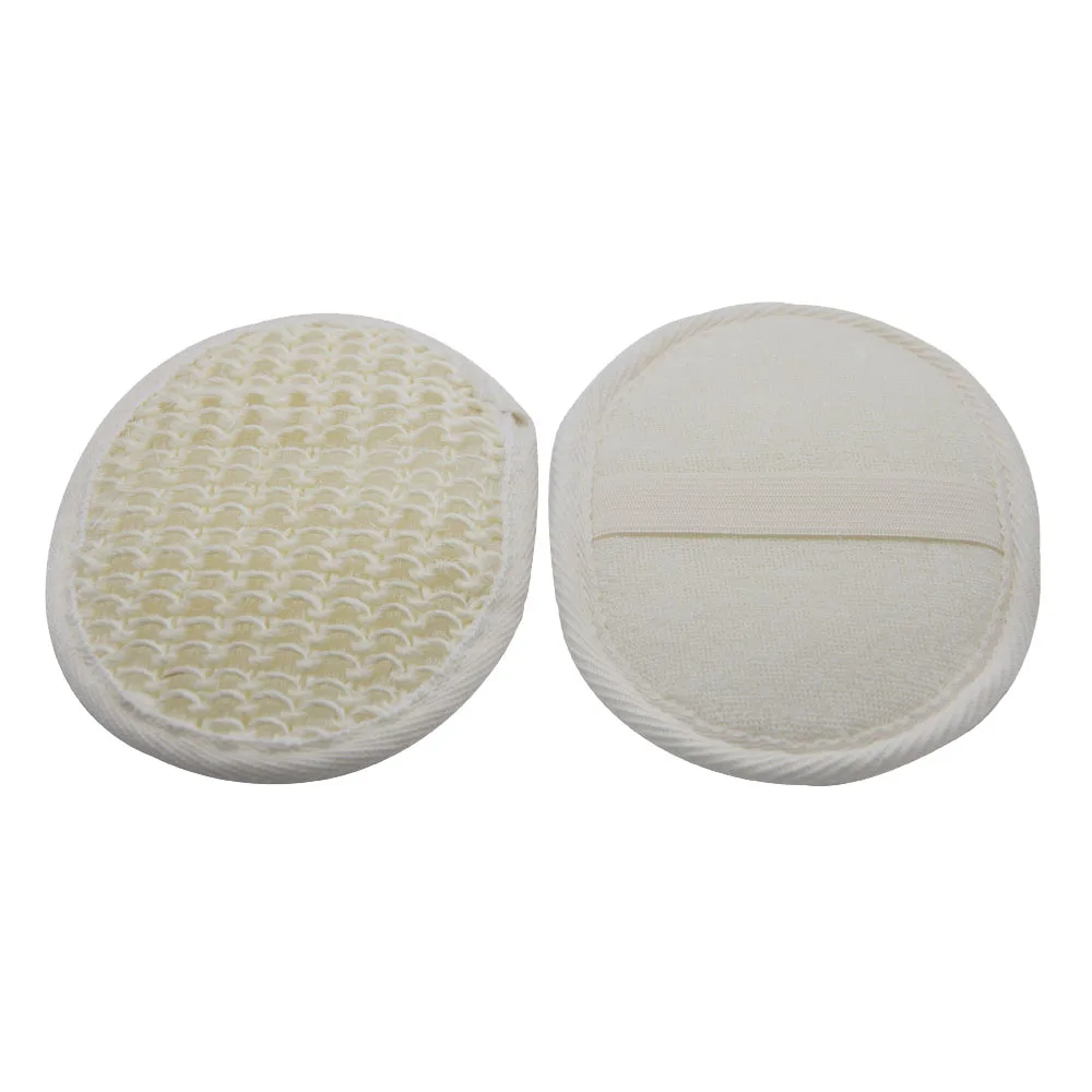 Exfoliating Natural Oval Sisal Sponge Scrubber Loofah Pads for Bath and Shower