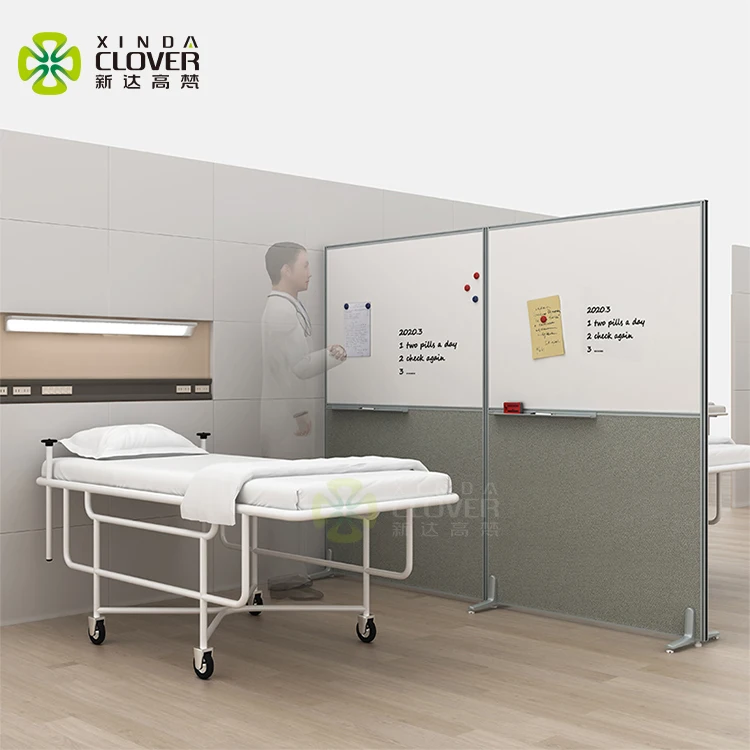 
Infectious diseases barrier property movable medical room divider screen for hospital partition  (62525585358)