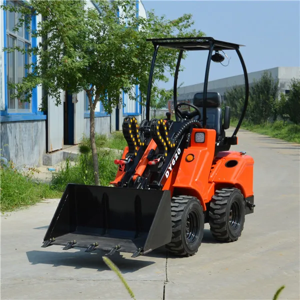 DY620  Mini Pro Loader diesel for Sale Diesel Wheeled Mini Skid Steer Loader with 4 in 1 Wheel mini Loader
