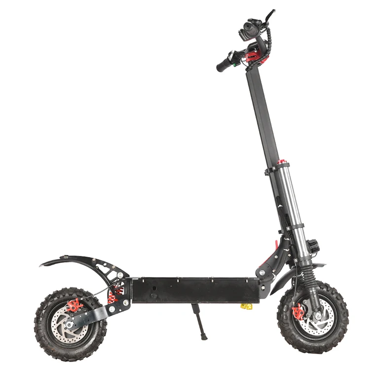 Warehouse 1200W Brushless Dual Motor Maximum Speed 70Km/H Fast Fat Tire Electric Scooter