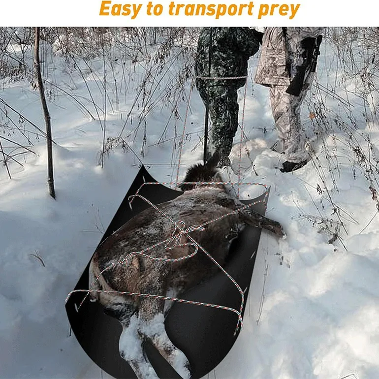 Multifunctional Deer Mat for Outdoor Sports for Ice Fishing Skiing and Sleigh Rides Hunting Supplies Drag Rope