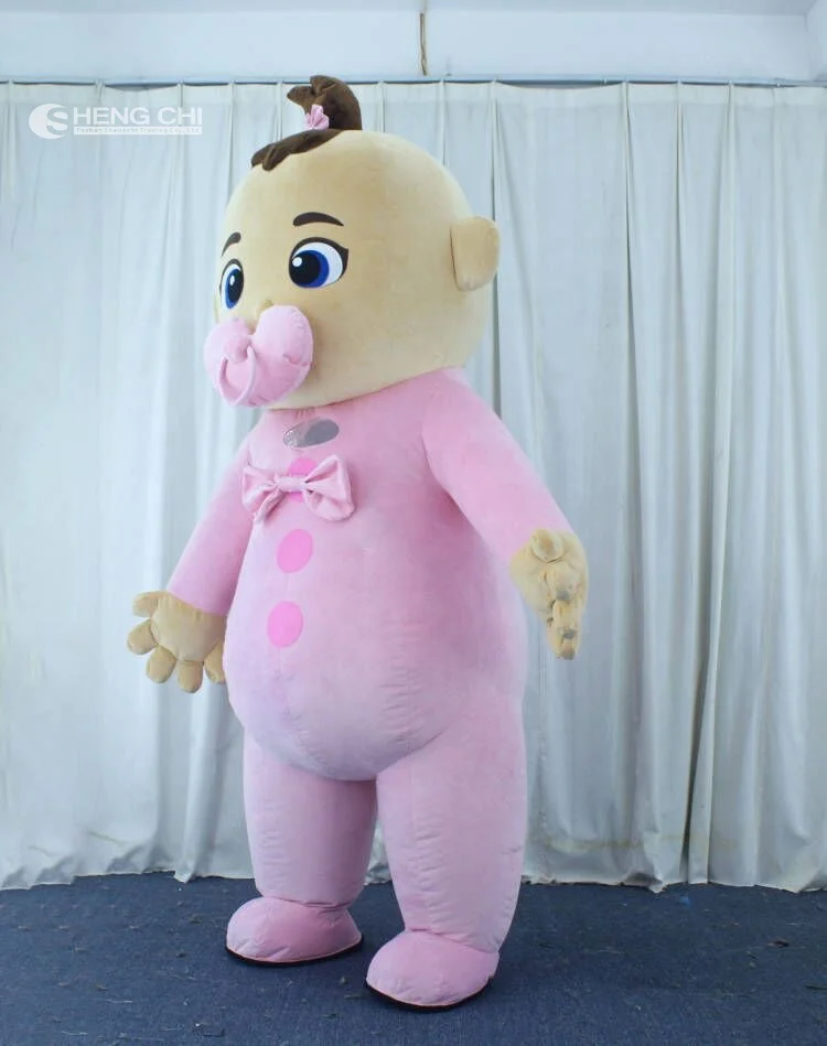 2m/2.6m 6.6ft/8.5ft Top Quality Inflatable Baby Mascot Costume Pink And Blue Boy/Girl Baby Mascot Costume Cosplay Suit