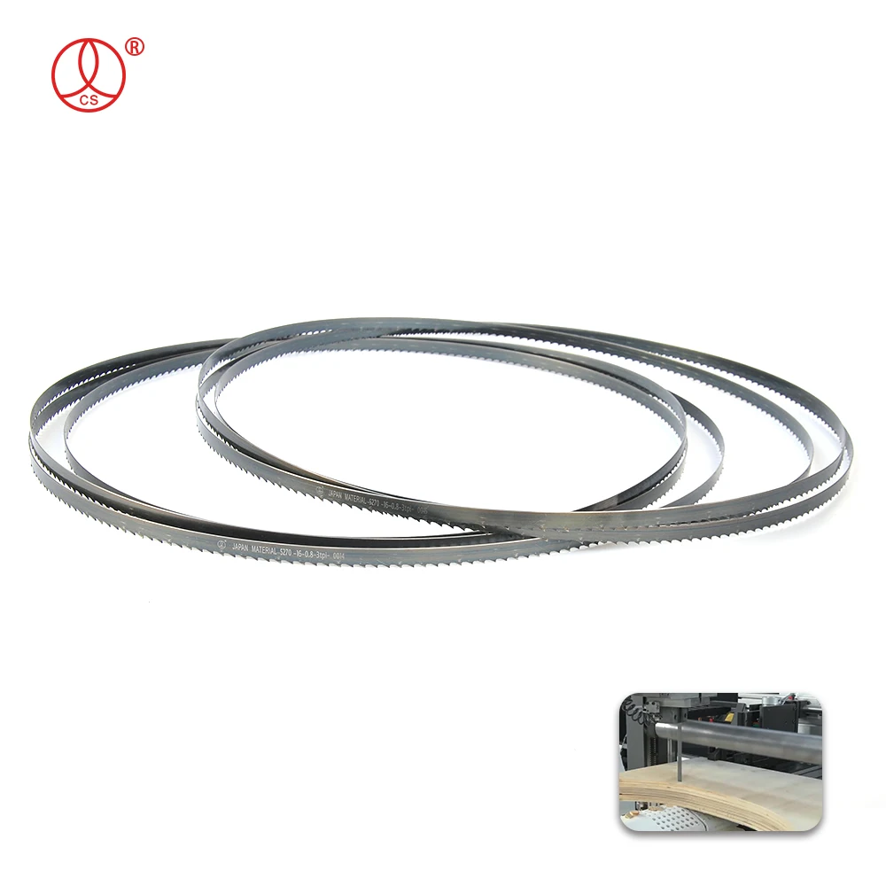 CNC Machine Wood Band Saw Blade For gpolishing band saw blade processing machines sawmill band saw blades 114 x1