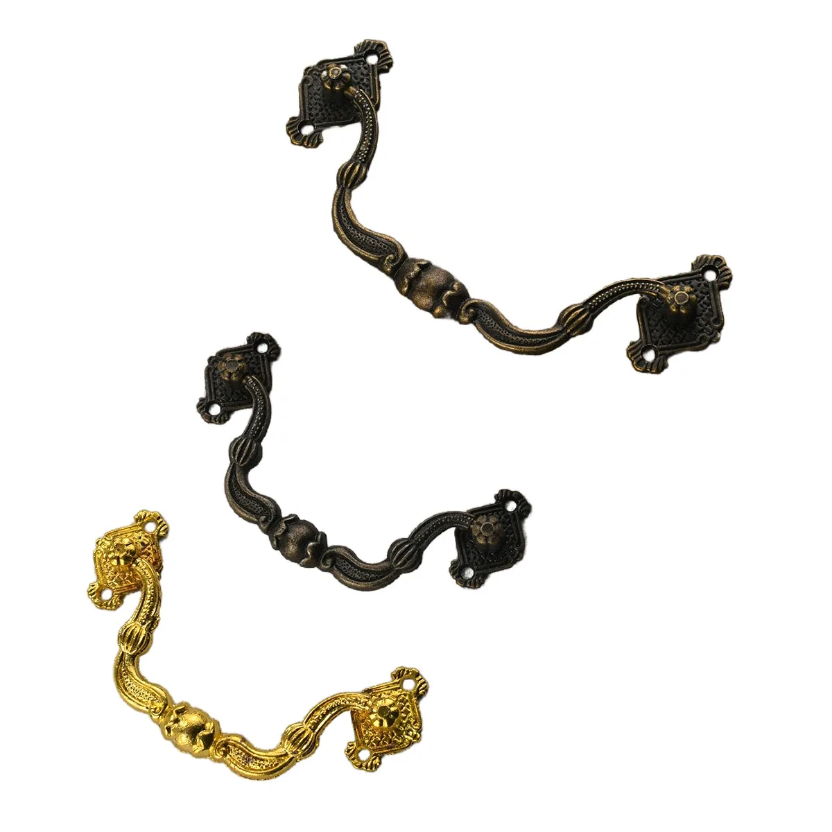 New Chinese classical zinc alloy handles are used for furniture hardware in wardrobes, cabinets, doors, windows, and drawers