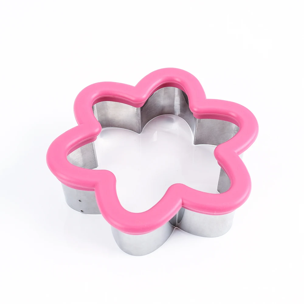 Hot Selling Flower Shape Metal Baking Mold Cookie Stamp And Cutter