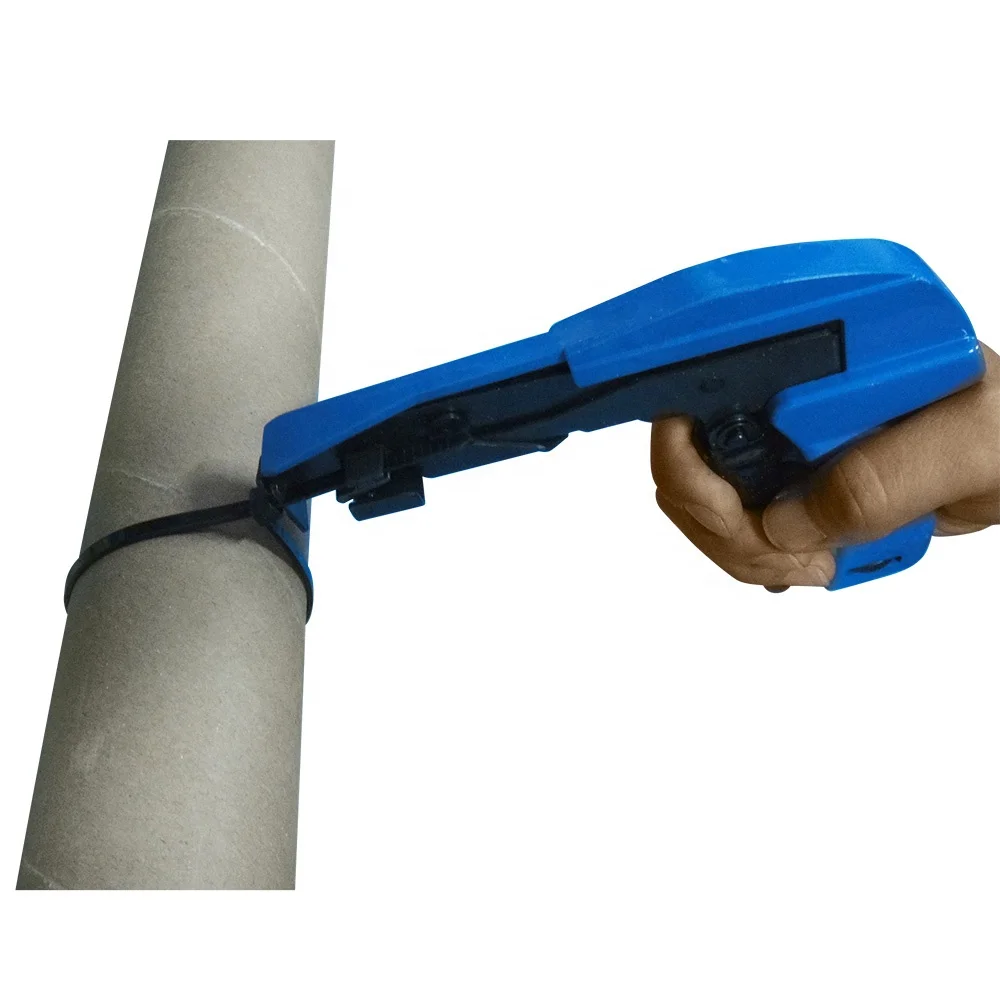 
Пистолет для кабельных стяжек-инструмент для крепления и резки со стальной ручкой специально для крепления и резки кабельных стяжек из нержавеющей стали в синем цвете 