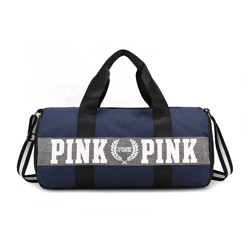 
Hot sale high quality canvas travel bag for women fashion outdoor sport duffel bag new design custom logo pink duffel bag 