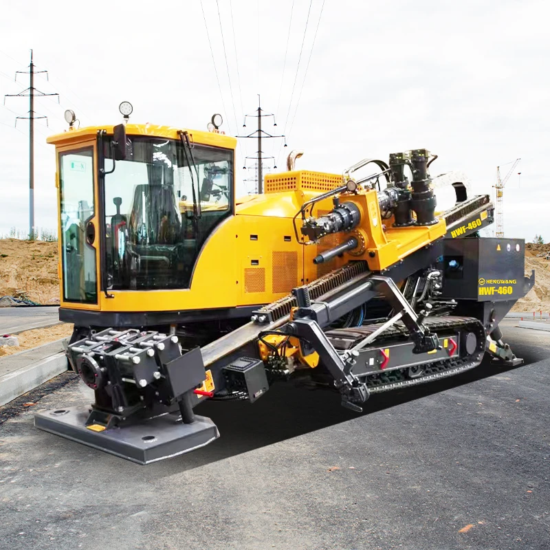 450KN Chinese Brand Hengwang New Horizontal Directional Drilling Rig HDD HWF460 with Cummins Engine