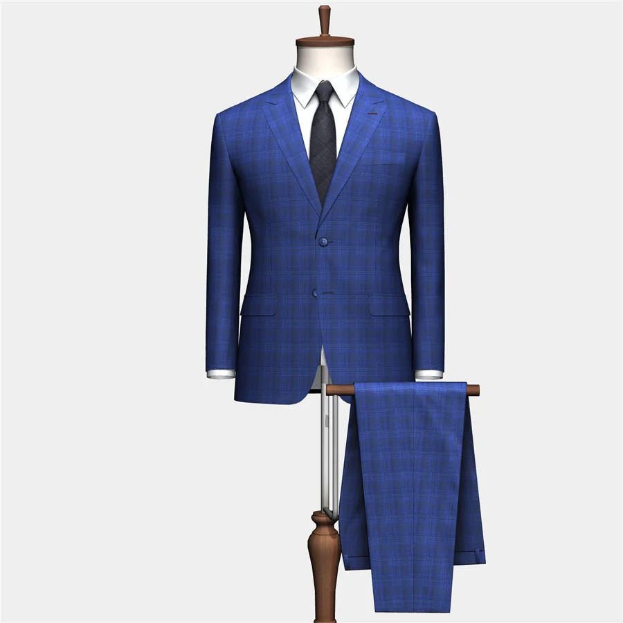 Полиэфирно-вискозная; Мы являемся профессиональным китайским производителем стрейч клетчатый узор высокого качества цвет текстурированная мужские костюмные брюки на каждый день, пиджак штаны машина ткань Тиар