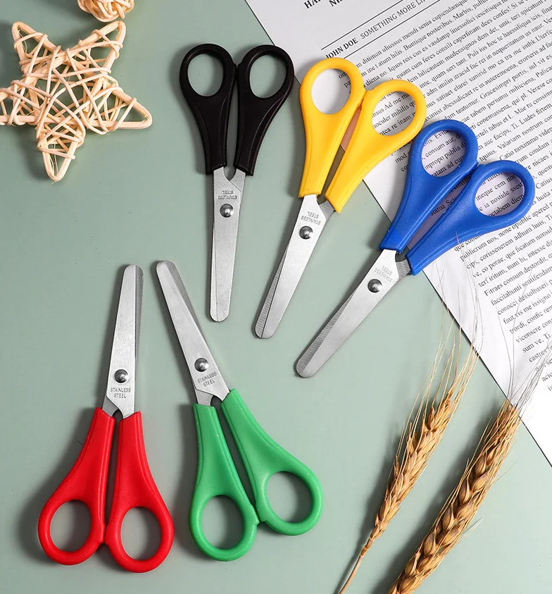5 Inch Children Safety Scissors Student Scissors Kid Scissors Round Tip For Cutting Paper