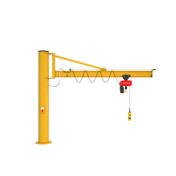5 Ton Cantilever Crane Column Rotating Electric Hoist Lifting Mechanism 360 Degree Jib Crane