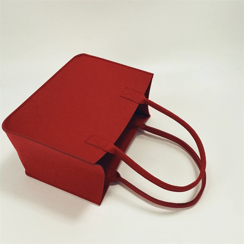 
Felt bag shopping gift bag can be printed LOGO Felt leisure handbag polyester big pocket environmentally friendly material 