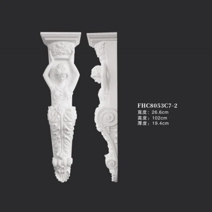 European Style PU WOOD Carved Onlay Applies Frame for Restaurant Decor Door Corner Cabinet Home Furniture