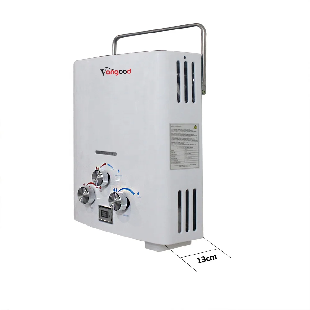 Rv Camping Natural Gas Tankless Water Heater Instant Smart Hot Water Shower Outdoor Portable 6l Gas Water Heater