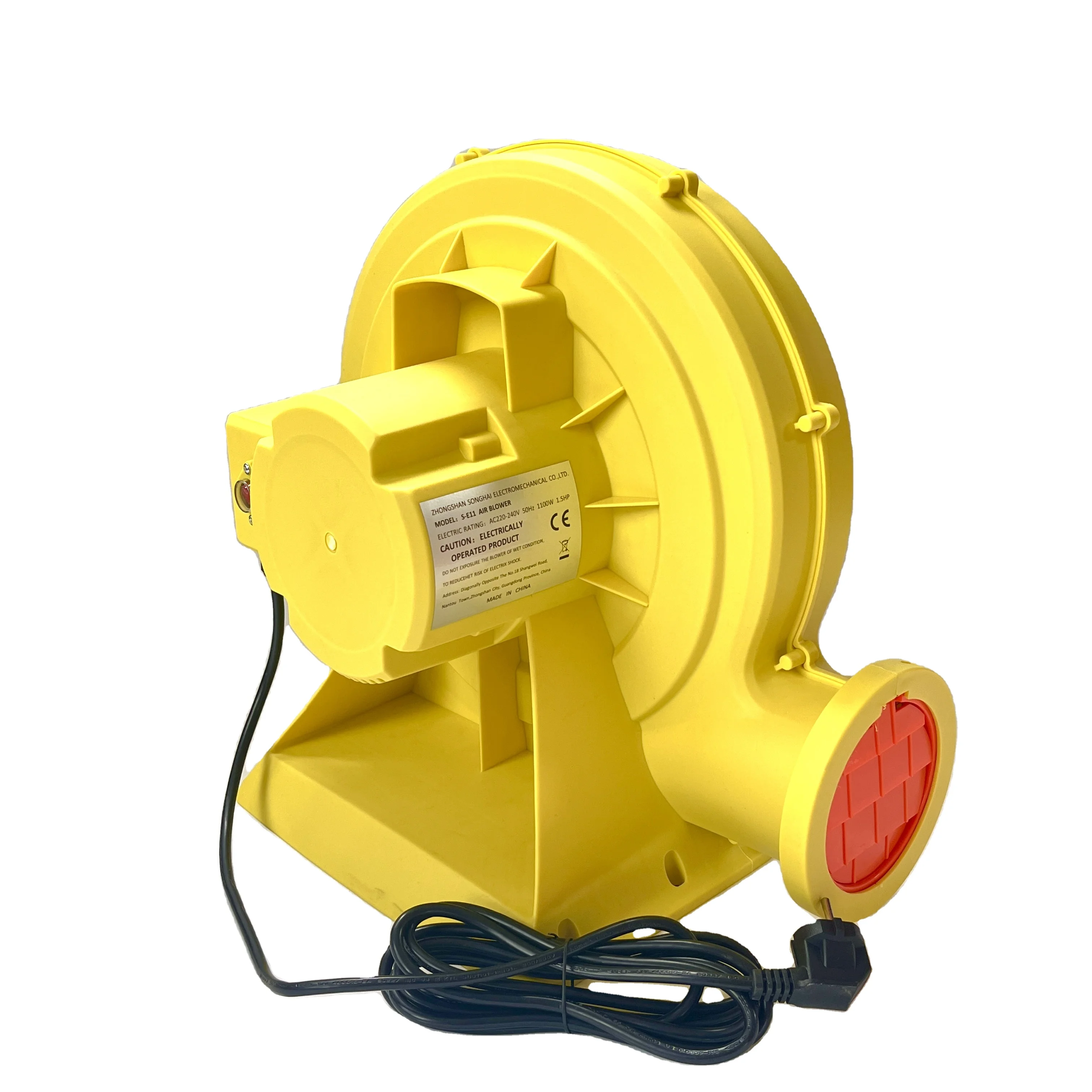 High Strong SongHai  1100W 1.5HP CE  air blower and inflation used for kids inflatable bouncer castle